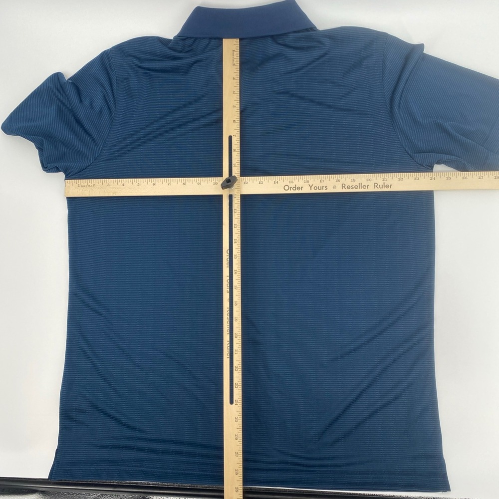 NEW Walter Hagen Essentials Polo Shirt Mens Extra Large Navy Blue Textured Golf - Picture 10 of 11